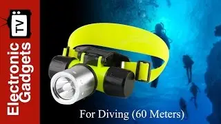 CREE T6 LED Diving Headlamp Can Work Underwater Up To 60 Meters