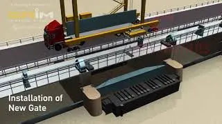 How to replace a BARRAGE GATE during running water | Guddu Barrage Pakistan | Saim Animation and Des