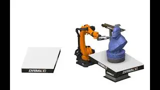 DAMEC Robot 7ax RT ATC -  Escultura 3D com Mesa Rotativa #robot #machine #robotmachine