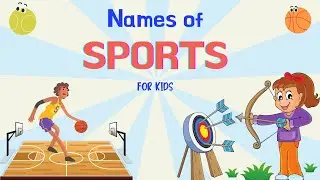 Names of Sports for Kids| Flashcards and Video Clip of Sports for Kids