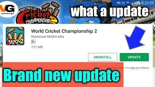 A Brand new update of wcc2 ✌ world cricket championship 2 new update 👍amazing update