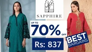 Sapphire Mid Summer Sale 2022 || Flat 50% & 70 off || Sapphire Top Pakistani Clothing Brand In World