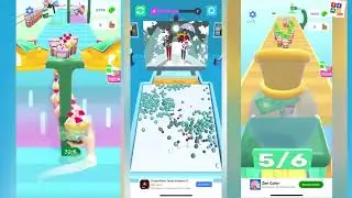 Art Ball 3D level 1-10 vs. Coffee Stack level 1-18 ASMR video