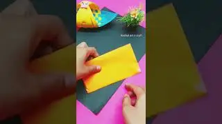 diy paper envelope #artandcraft #paperflower #flowercraft #envelopemaking #explorepage #shortvideo