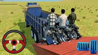 Погрузка мотоцикла на грузовик 🚚 | Увлекательный игровой процесс #грузовик #мотоцикл #игры