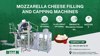 Mozzarella Cheese Filling and Capping Machines📍 Mozzarella Peyniri Dolum ve Kapatma Makinası📍