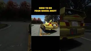 КАК ДРИФТИРОВАТЬ НА ЧЕТЫРЕХ КОЛЕСАХ #simracing #shorts #assettocorsa