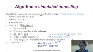 Intelligence Artificielle [3.3] : Recherche locale - simulated annealing