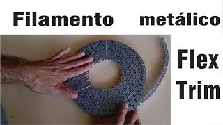 Filamento metálico Flex trim para acabamento