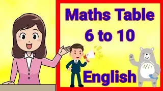 table 6 to 10, 6 ka table, #Babyarshmam, 6 se 10 tak pahade, maths table