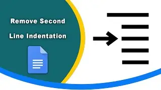 How to remove second line indentation in google docs