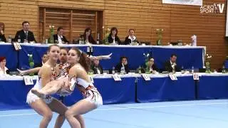 Acro Cup Albershausen 2013 Womens Group Dynamics Youth Germany - Gr&auml;&szlig;le Herzigonja Wiedmann