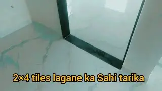 Flooring Techniques_4&times;2 Tiles FlooringInstallation with Living Room|Fitting Tilesin speed #Tiles
