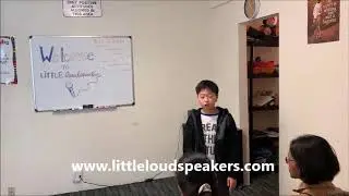 Transformation of Brandon from a shy boy to a confident speaker