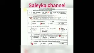 imtixaanka fasalka 8 aad maadada Englishka qeybta goobo geliska2020-2021 subscribe haka ilawin