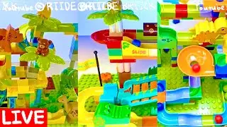 Relaxing Marble Run Compilation | Building Block Track Build ASMR Fun
