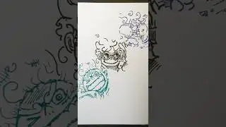 drawing Gear 5 funny sketch #art #drawing #anime