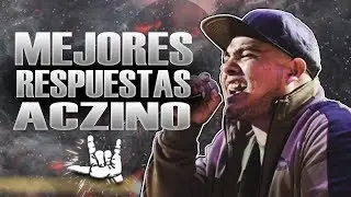¡Las MEJORES RESPUESTAS de ACZINO! | Batallas de Freestyle/Rap