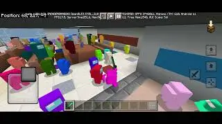 among us addon Minecraft PE or Minecraft Bedrock edition Gameplay.