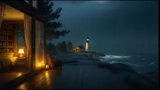 Warm Heavy Rain for Sleep on a Cozy Cabin | Perfect Rain for Sleeping
