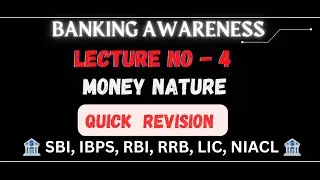 Banking Awareness || Money Nature  and function of money || Lecture 4