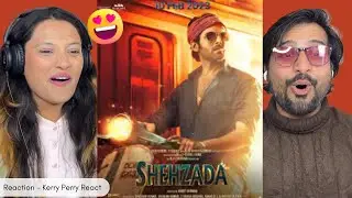 Shehzada Official Trailer | Kartik Aaryan, Kriti Sanon | REACTION | Kerry Perry React