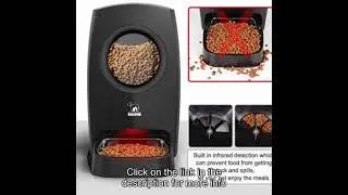 HICTOP Automatic Pet Feeder | Auto Cat Dog Timed Programmable Food Dispenser Feeder