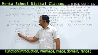 Chapter-2 II Lect.-6 II Function , Pre-image, Image, Domain, Co-domain & Range of function II 11th