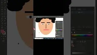 Creating a Simple flat design #youtubeshorts #shorts #flatdesign #adobeillustrator
