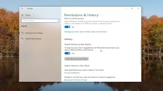 How To Enable/Disable Saving Search History on Windows 10 [Guide]