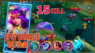 ONE ULT = TEAM WIPE! ODETTE 15-KILL EPIC CARRY! #mobilelegends #epicrankpush #mlbb 
