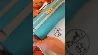 Unboxing Herm&egrave;s Pochette Kelly Cut Bag 🎁 Birkin Details evening bag Herm&egrave;s- we love made in france