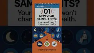 Your calendar that shows year wont change your habits. #healthcoach_chetan #newyear #samehabits