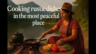 Cooking rustic dishes in the most peaceful place
