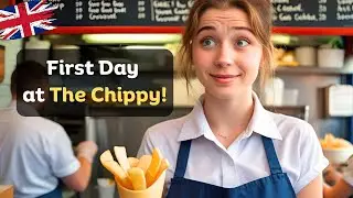 British Slang & Vocabulary: First Day at the Chippy 🇬🇧 | Learn Real English with a Story