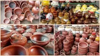 Mud Pot Varieties in Coimbatore ||மண் பாத்திரம் வகைகள்|| shopping vlog