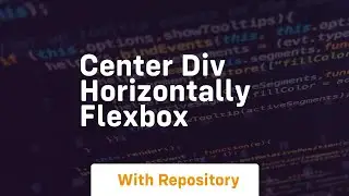 center div horizontally flexbox