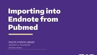 Importing into Endnote from PubMed