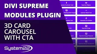 Divi Supreme Modules 3D Card Carousel With CTA 👈