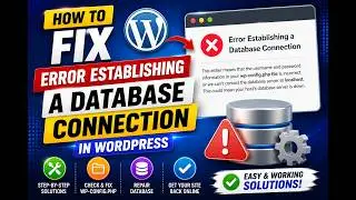 How to Fix Error Establishing a Database Connection in WordPress