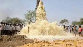 Borewell Drilling - 20 Hp Motor 195 Feet Deep boring With Coconut water checking Method | Borewells