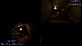 Lost | Blow opening the hatch - scene comparisons