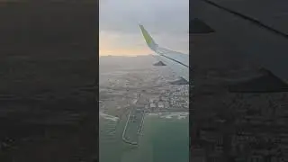 Landing at Muscat Airport Full video...#landing #clouds #morning #travel #stunning #salamair #views