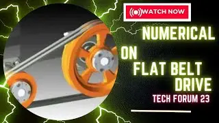 Numerical on Flat Belt Drive/How to find Power transmitted by a belt #viral,wbscte 2024 solution tom