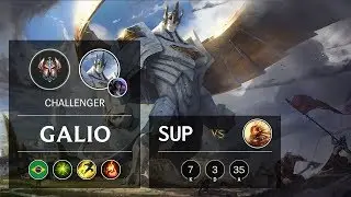 Galio Support vs Leona - BR Challenger Patch 9.24