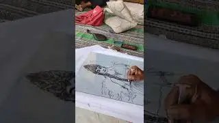 melukis kaca dengan bekas suntikan.. (injeksi)