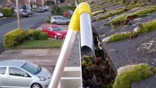SATISFYING Gutter clean with HEAVY moss! Kiam KV80 gutter vacuum - Eazi Cleaning Solutions Ltd