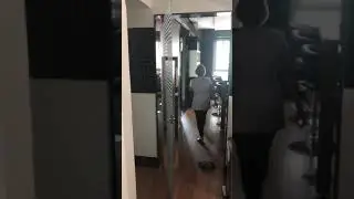 Porta de vidro escrit&oacute;rio com puxador duplo