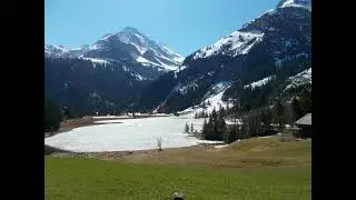 Winter in the Swiss Alps-Snowy Mountain Ambiance-Calm Nature -TV Screensaver and Background