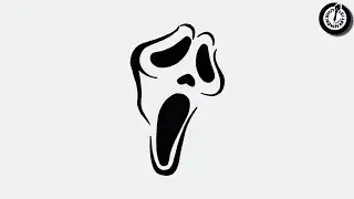 Scream Mask Drawing Tutorial | How to draw a Ghostface Easy